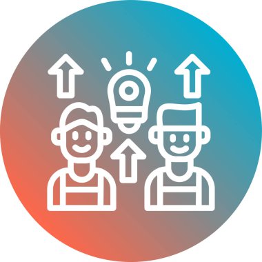 Bir grup insan simgesinin vektör çizimi