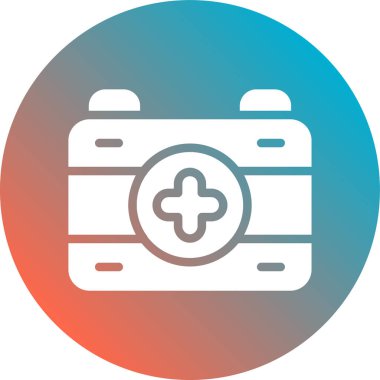 tıbbi kit simgesi vektör illüstrasyonu