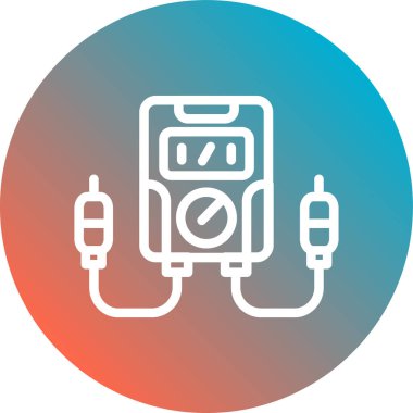 Elektrik dolgu simgesinin vektör illüstrasyonu