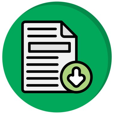 belge dosya vektör simgesi