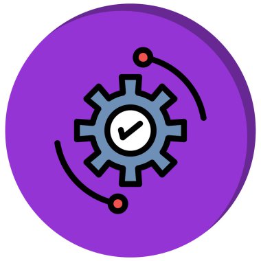 Dişliler. Web simgesi basit illüstrasyon