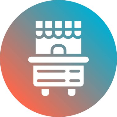 Alışveriş arabası simgesinin vektör çizimi