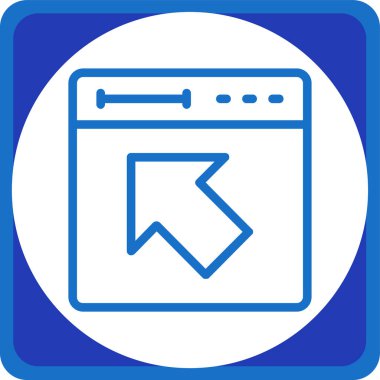 tarayıcı simgesi, vektör illüstrasyon tasarımı