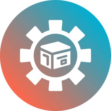 Düz Düz Gradyan Vektör Simgesi Tasarımı