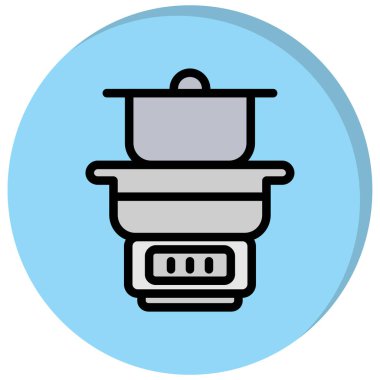 Kahve. Web simgesi vektör illüstrasyonu