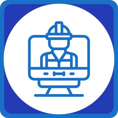 Dizüstü bilgisayarı olan bir adamın vektör çizimi