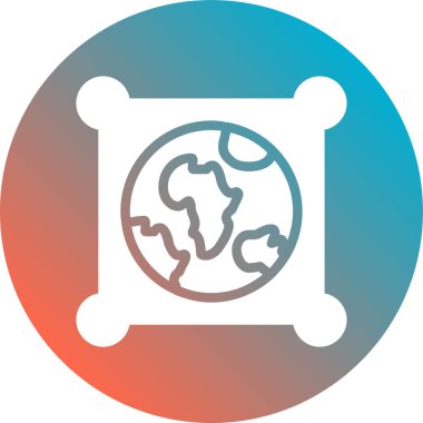 vektör küresel dünya simgesi