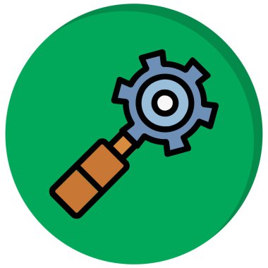 dişli simgesi vektör illüstrasyonu