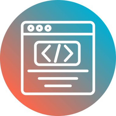 Kolayca değiştirebilen ya da düzenleyebilen web tarayıcı vektör simgesi