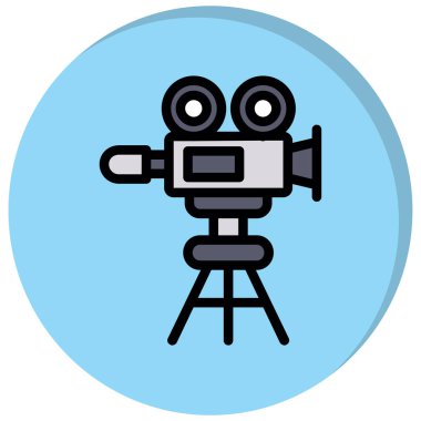 video kamera simgesi modern vektör illüstrasyonu