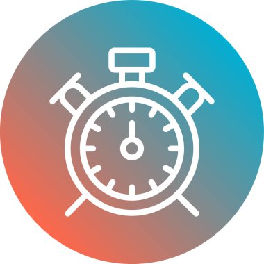 Saat simgesi vektör illüstrasyonu