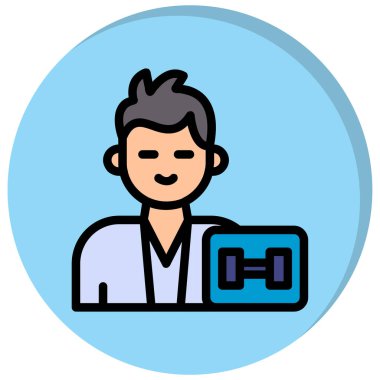 İnsan simgesinin vektör illüstrasyonu