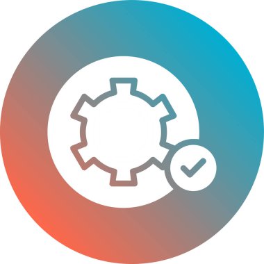 dişli vektör simgesi modern illüstrasyon