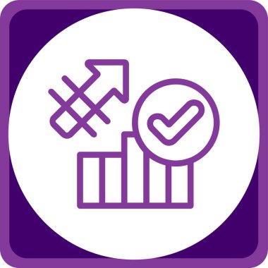 İş ve finans simgesinin vektör illüstrasyonu