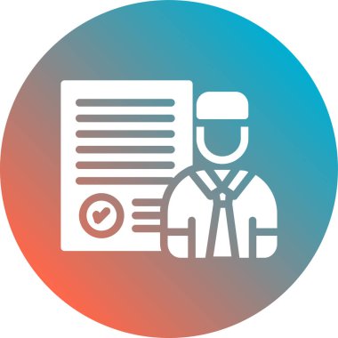 tıbbi rapor düz yuvarlak vektör simgesi