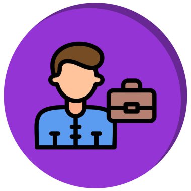 İş adamı. Basit tasarım