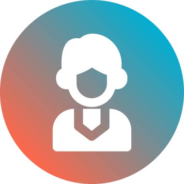 iş düz ikon vektör illüstrasyonu