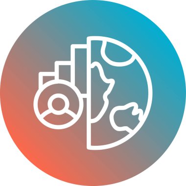 Modern simgenin vektör illüstrasyonu