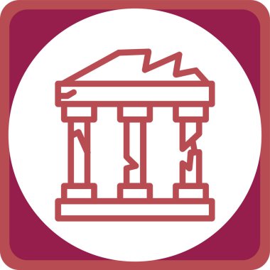 Modern yapı simgesinin vektör illüstrasyonu