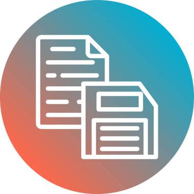 dosya biçimi simgesi, vektör illüstrasyonu