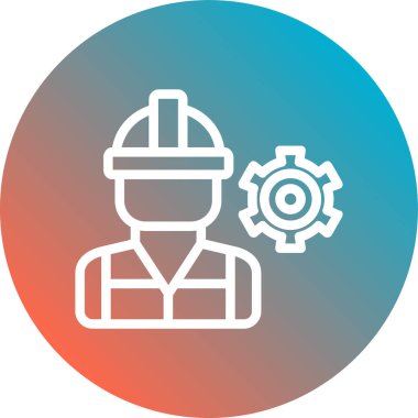 Dişlerdeki bir simgenin vektör illüstrasyonu