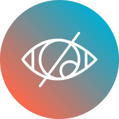 Göz simgesi vektör illüstrasyonu