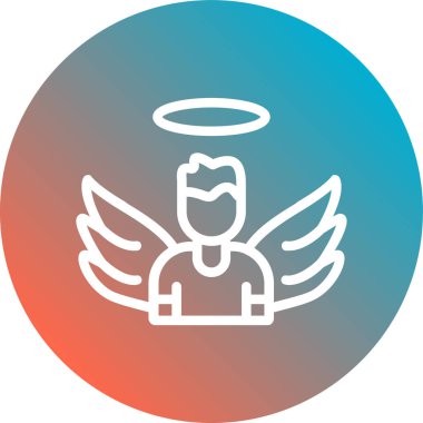 melek simge vektör çizim