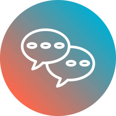 Konuşma balonu. Basit resimleme