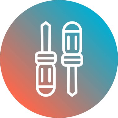 tornavida vektör simgesi modern basit illüstrasyon