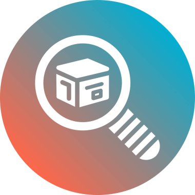 Benzersiz kutu vektör simgesi