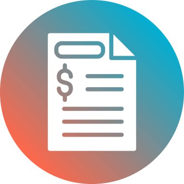 Belge simgesinin vektör illüstrasyonu