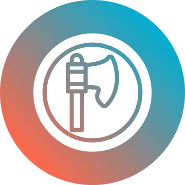 Balta. Web simgesi basit illüstrasyon