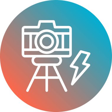 kamera simgesi vektör illüstrasyonu