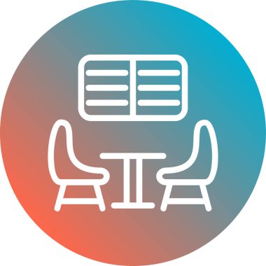 sandalye simgesi çizimi