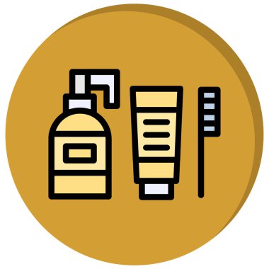 Güzellik ve moda simgesinin vektör çizimi