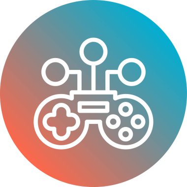 joystick simgesi vektör illüstrasyonu