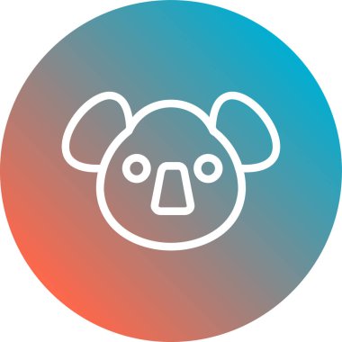 Hayvan köpek simgesi, vektör illüstrasyonu