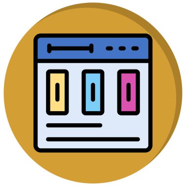 tarayıcı web simge vektör çizim