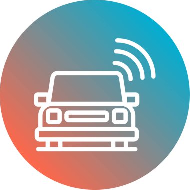 araba simgesi vektör illüstrasyonu