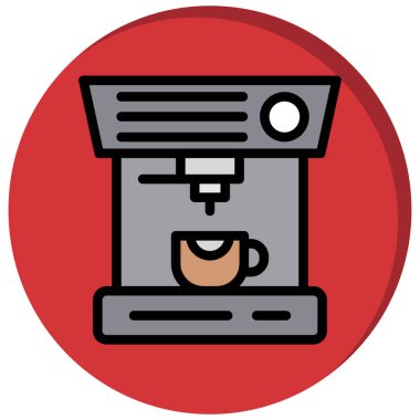 Kahve makinesi simgesi, taslak biçimi