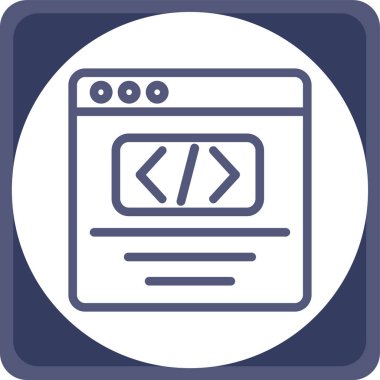 Web tasarım ikonu vektör illüstrasyonu
