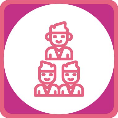 İnsan figürlerinin insan simgelerinin vektör çizimi