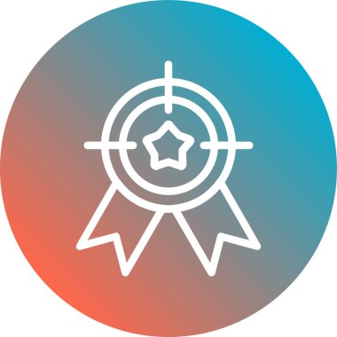 ödül simgesi soyut arkaplan grubunda izole edildi