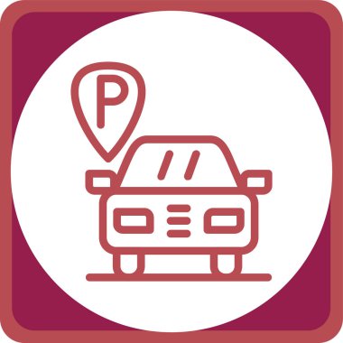 araba konumu vektör illüstrasyon tasarımı