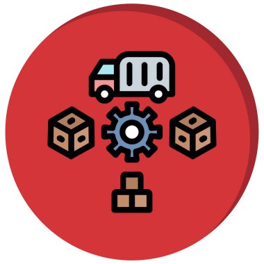 servis simgesi vektör illüstrasyonu