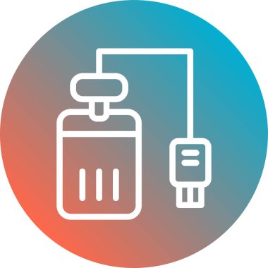 Benzin istasyonu simgesinin vektör illüstrasyonu