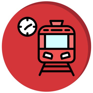 Tren simgesi. Tren vektör simgesi web için basit örnek