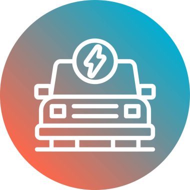 Elektrik dolgu simgesinin vektör illüstrasyonu