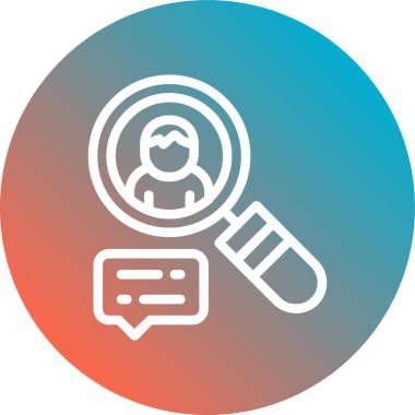 Arama simgesi vektör illüstrasyonu