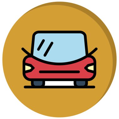 araba simgesi vektör illüstrasyonu